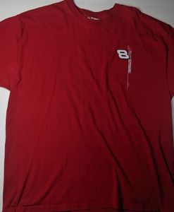 DALE EARNHARDT JR Graphic Red Tee Men's Sz Large